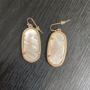 Kendra Scott white gem earrings